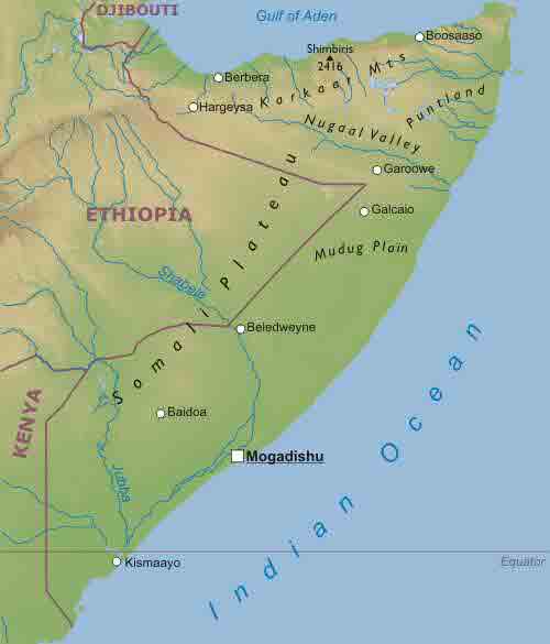 somalia map mogadishu