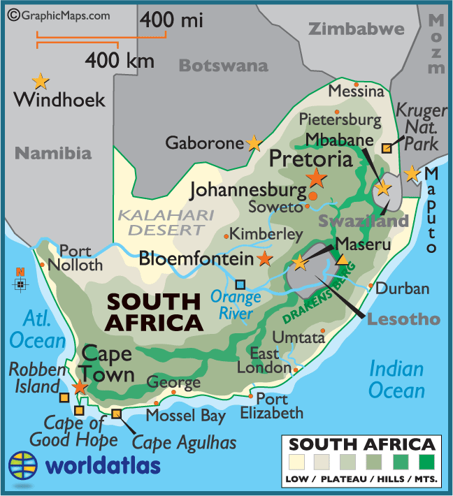 south africa maps