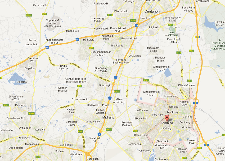 Tembisa Map And Tembisa Satellite Images
