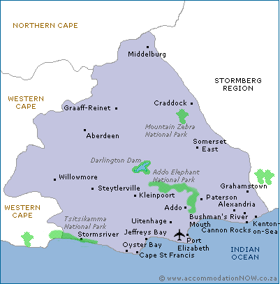 Uitenhage province map