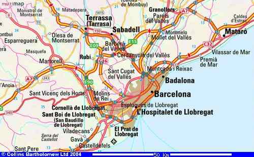 Badalona road map