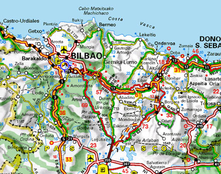 Bilbao road map