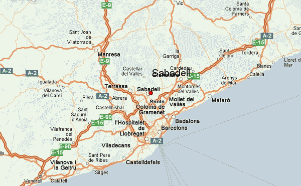 Sabadell barcelona map