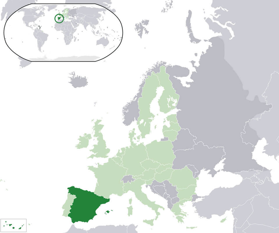 Spain European Union Map