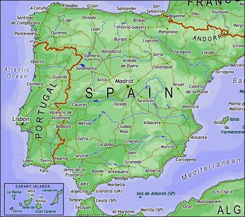 spain Tenerife map