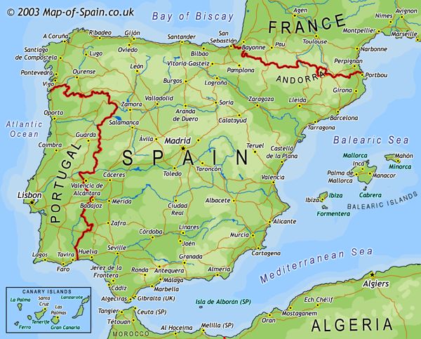 Vigo spain map