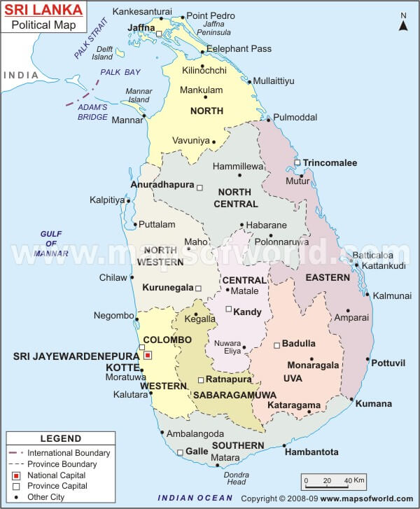 google satellite sri lanka map