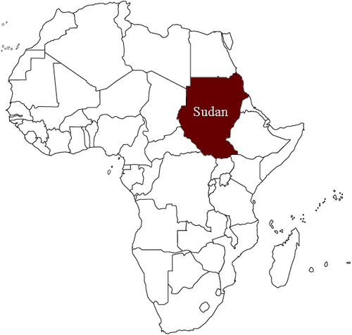 africa sudan map