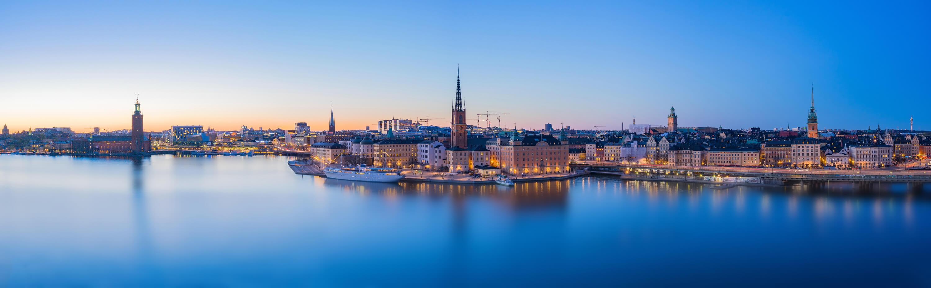 Skyline in Stockholm City, Sweden