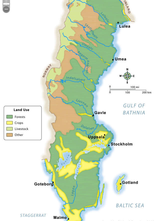 sweden forest map