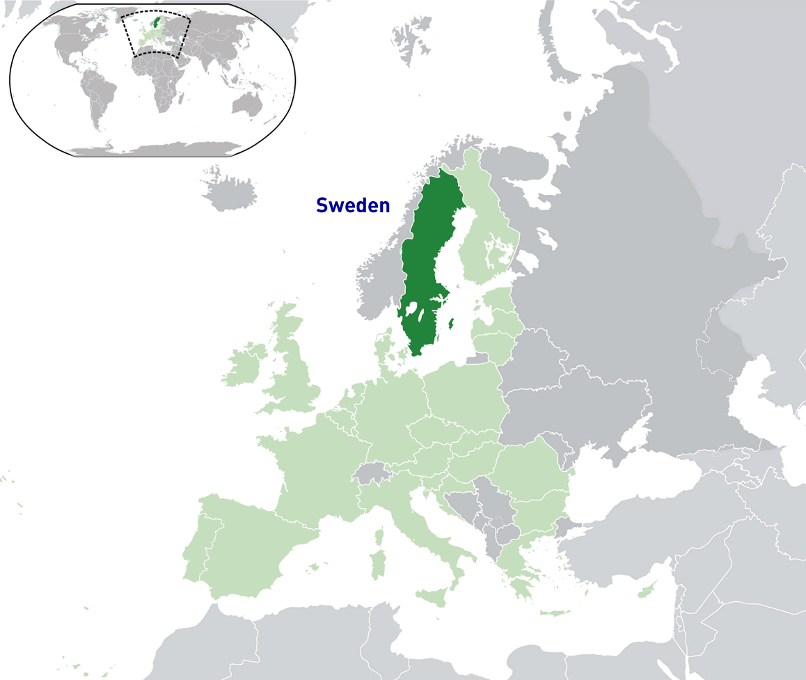 where is sweden in the world