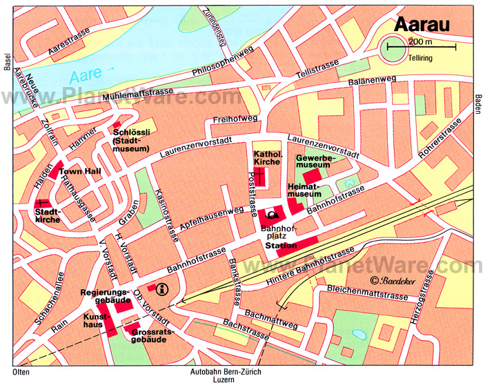 Aarau map