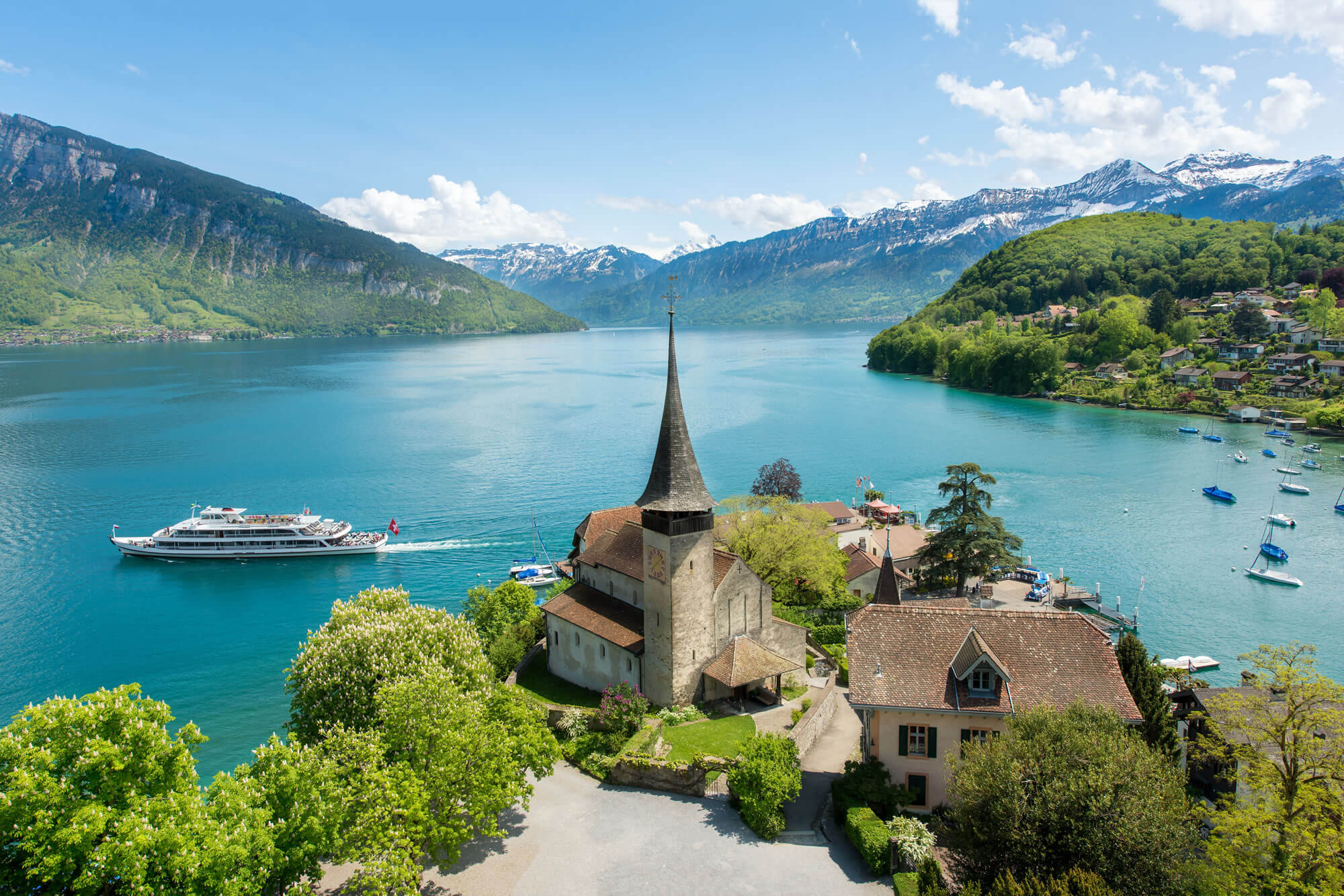 Spiez Castle Lake Thun in Bern