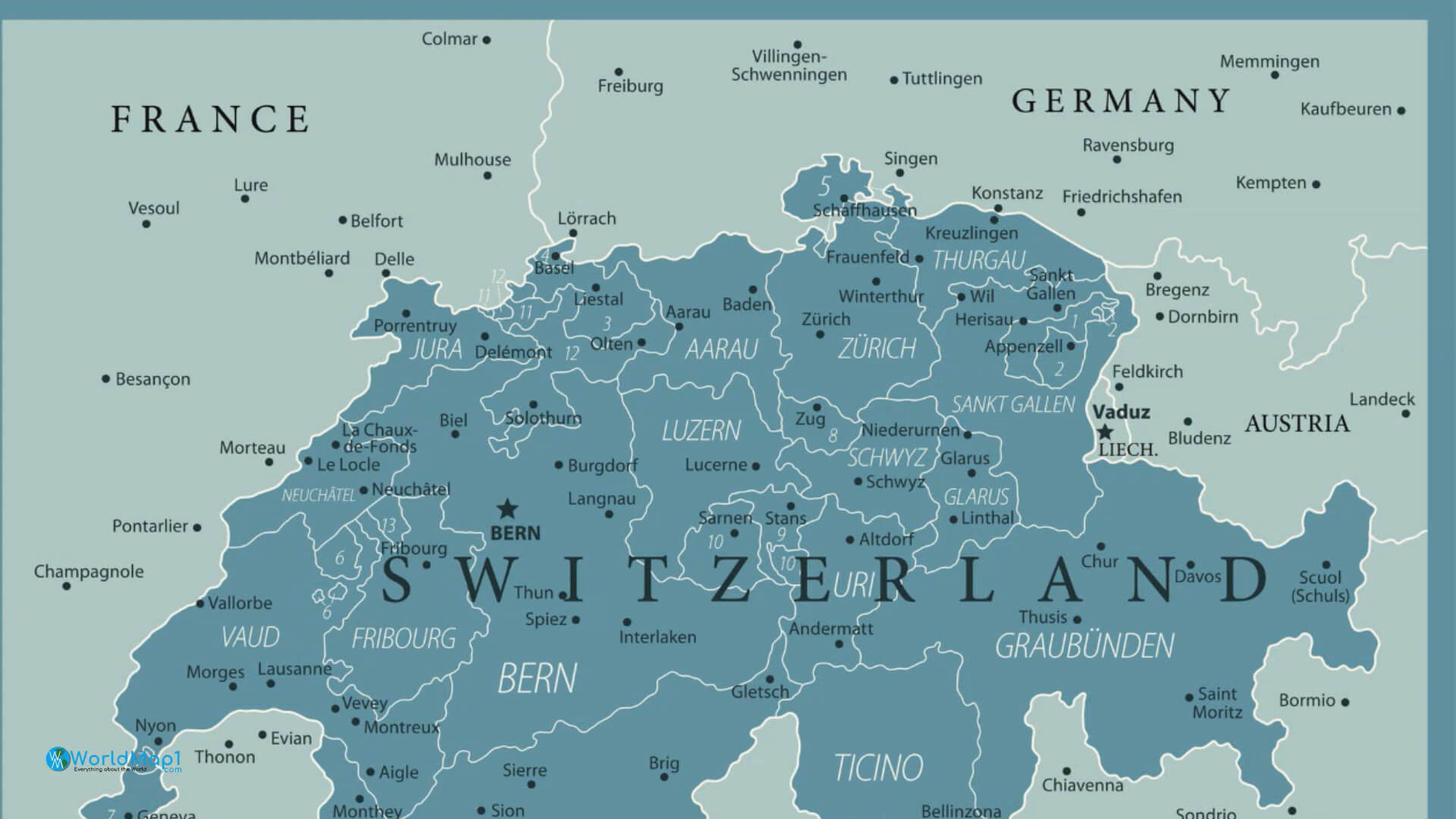 switzerland-free-printable-map