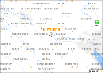 map of Dietikon