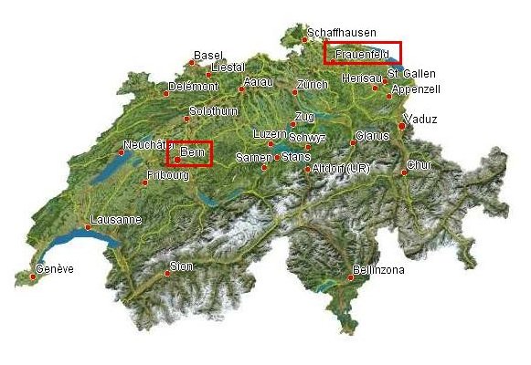 switzerland map Frauenfeld