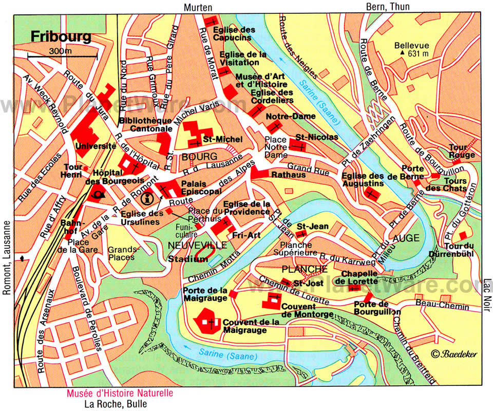 fribourg map