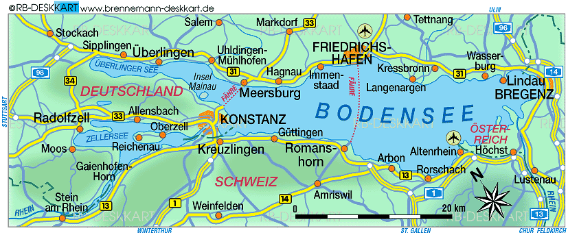 Kreuzlingen konstanz map