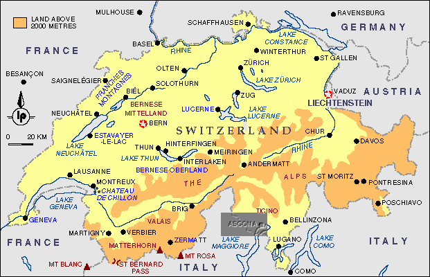 map switzerland Locarno
