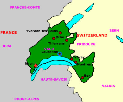 switzerland Nyon map