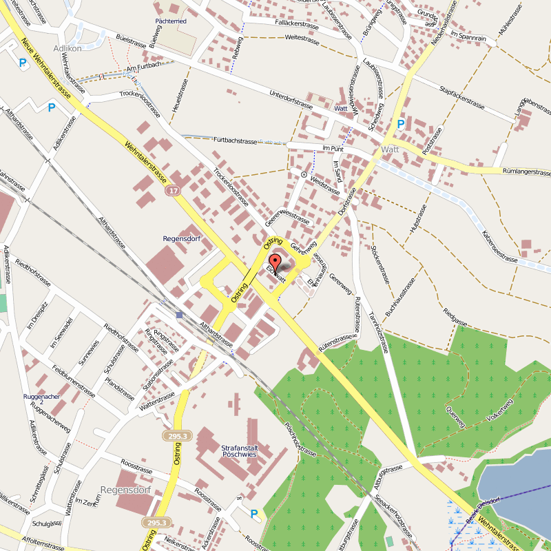 map of Regensdorf