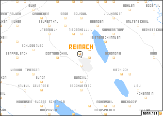 Reinach location map
