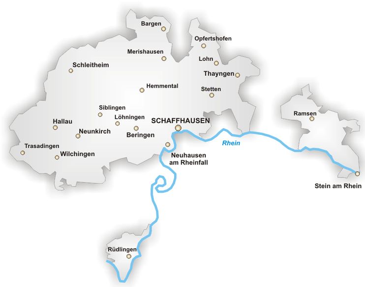 Schaffhausen map