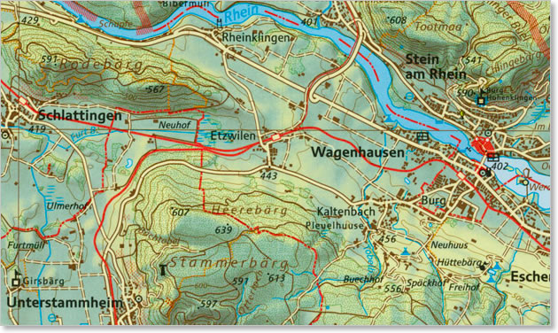 schaffhausen map