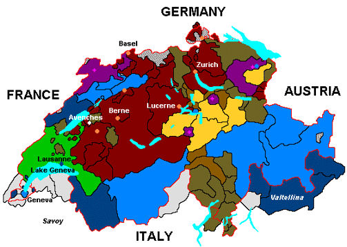 Switzerland Map Sion