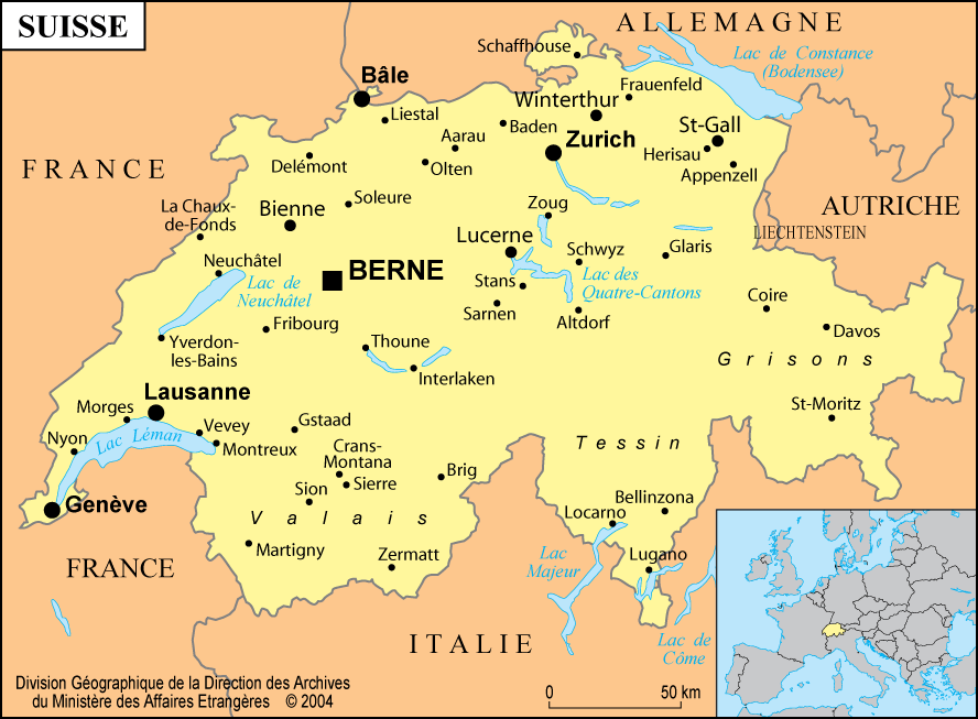 switzerland cities map of St. Gallen