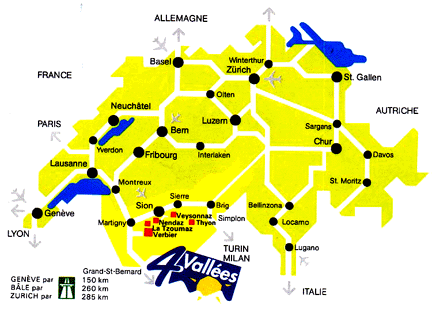 switzerland Verbier map
