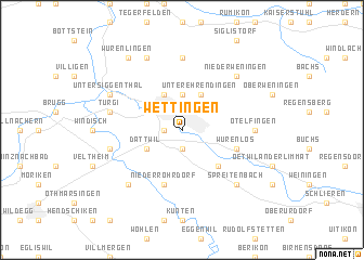 Wettingen map