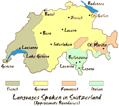 switzerland map languages Wil