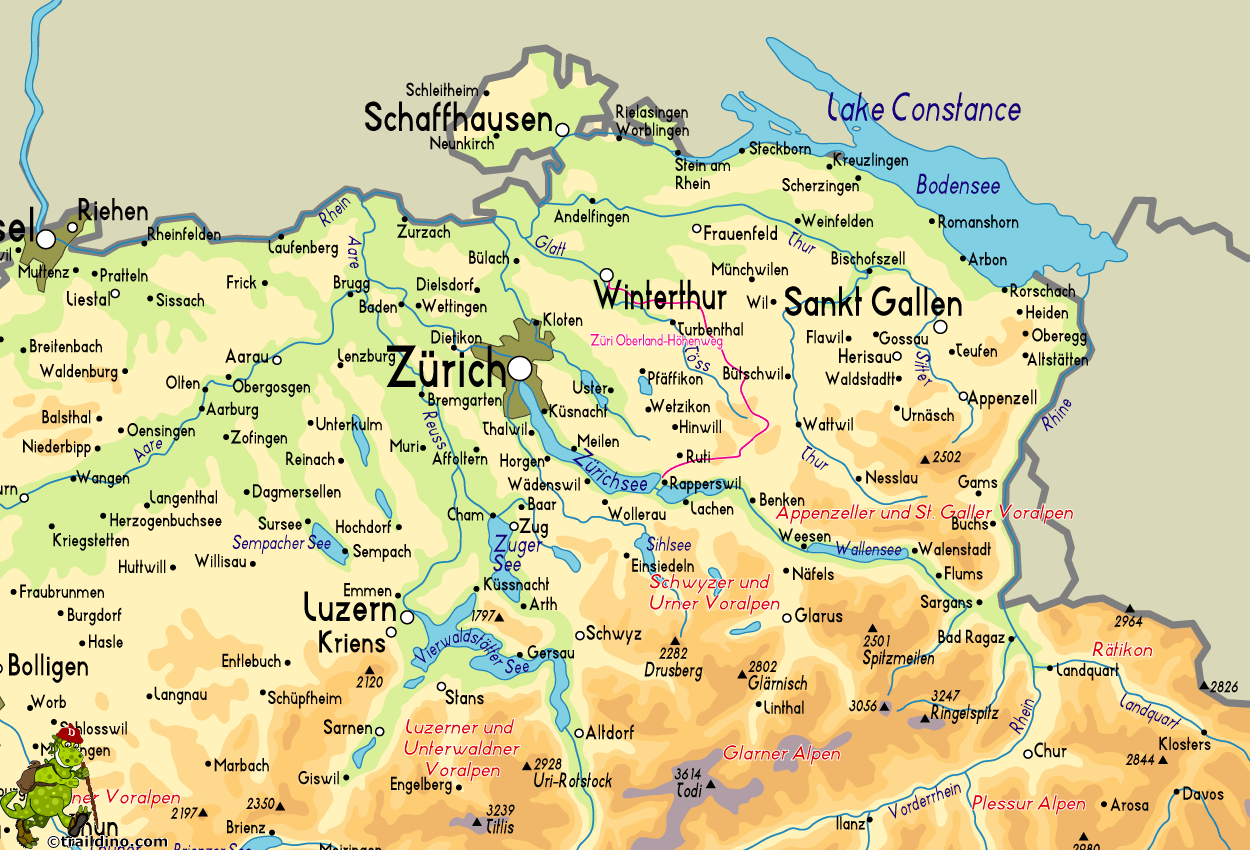Winterthur zurich map