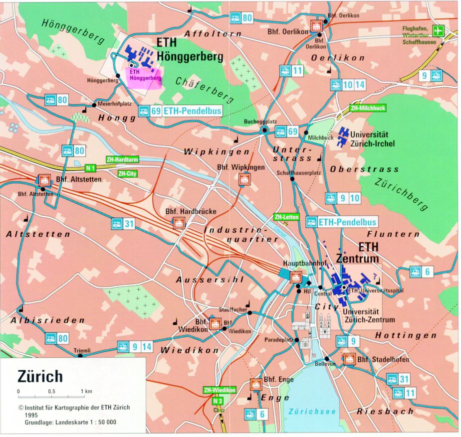 Zurich City Map