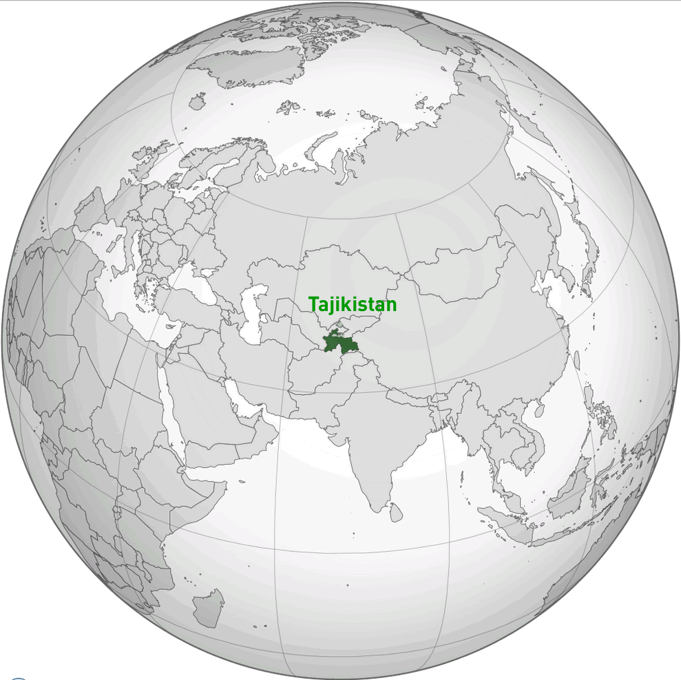 where is tajikistan in the world