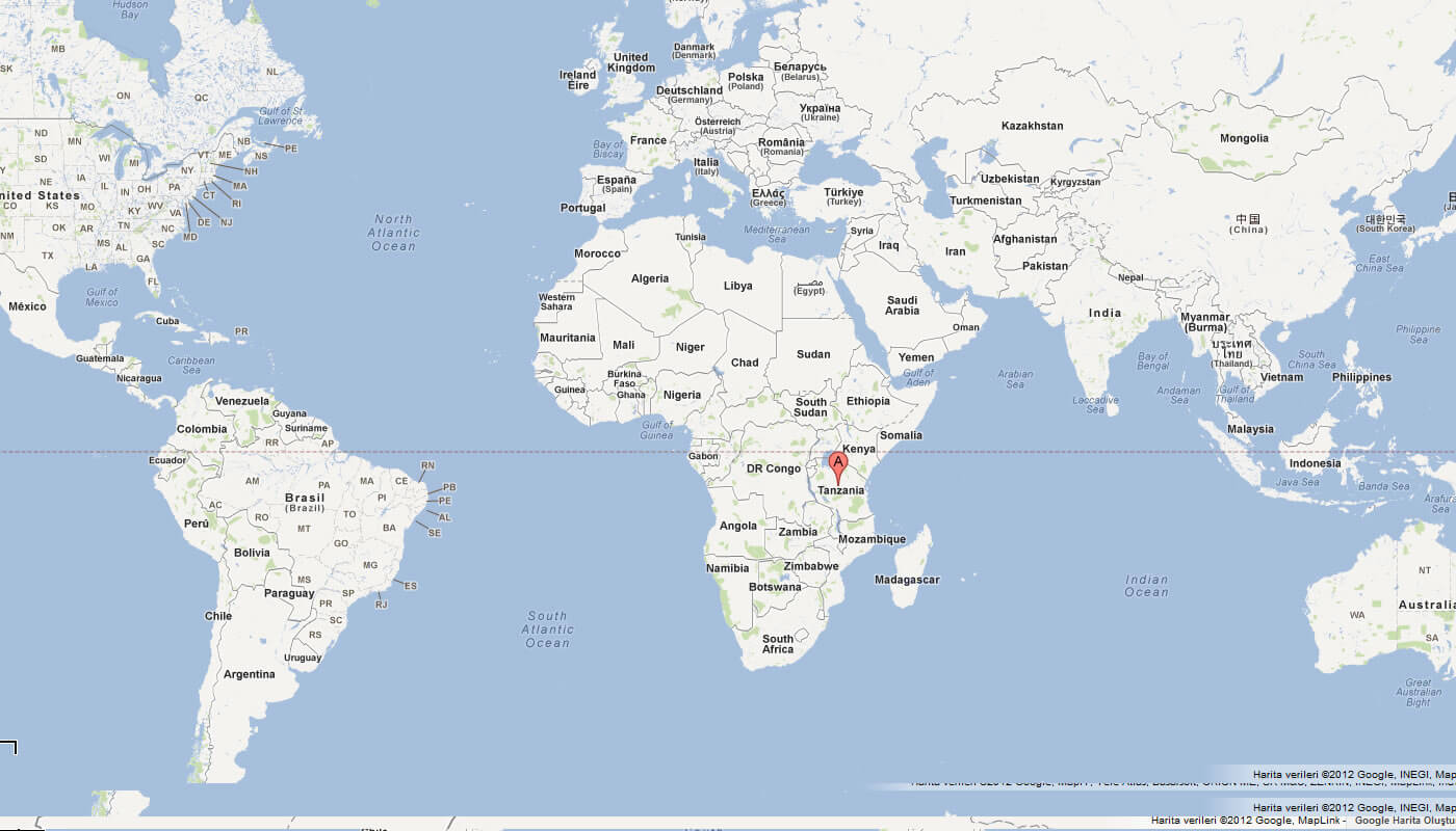 Tanzania In The World Map Tanzania Map And Tanzania Satellite Images