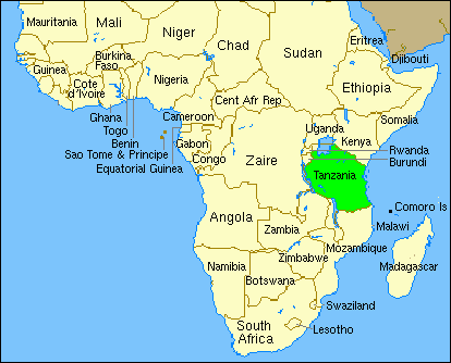 tanzaniamap africa