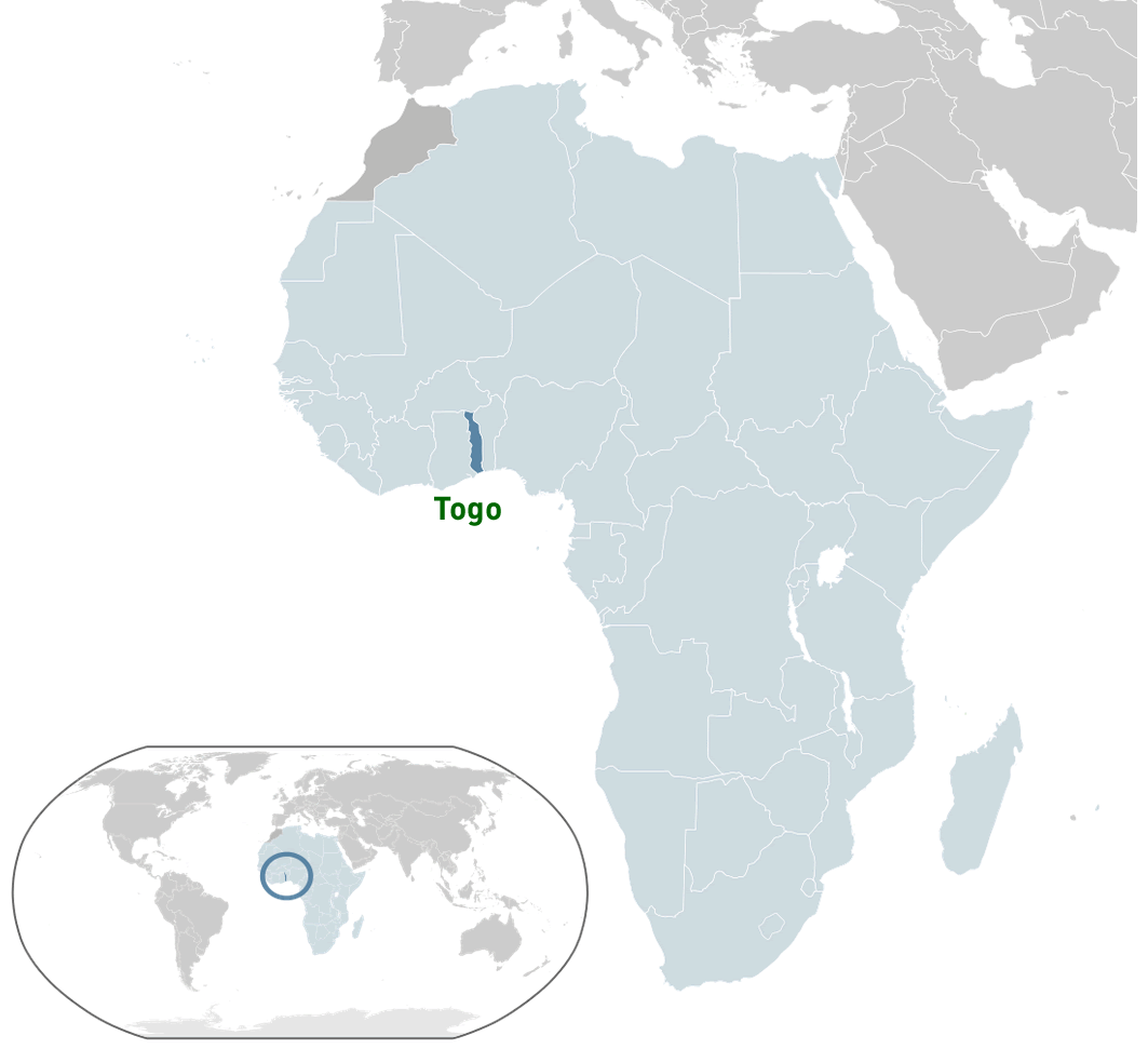 where is togo in the world