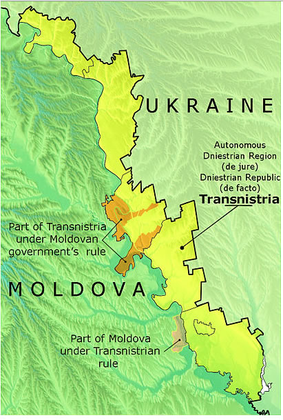 transnistria moldova ukraine map