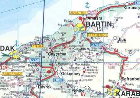 bartin road map