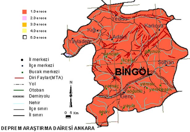 bingol earthqauke map
