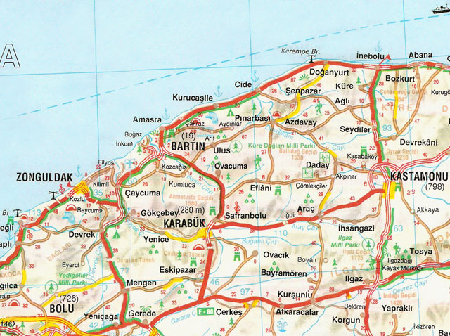 bolu highways map