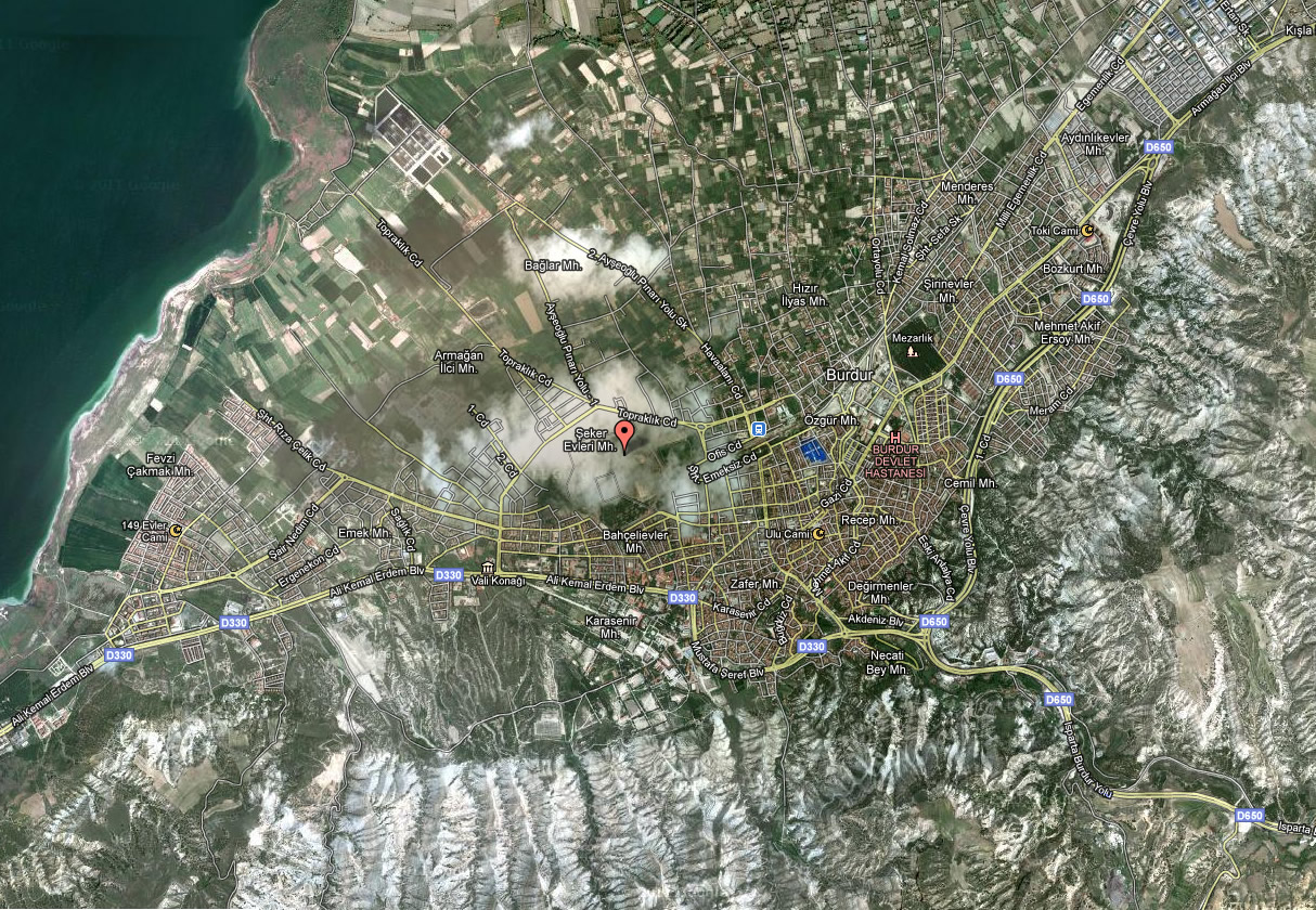 burdur city map