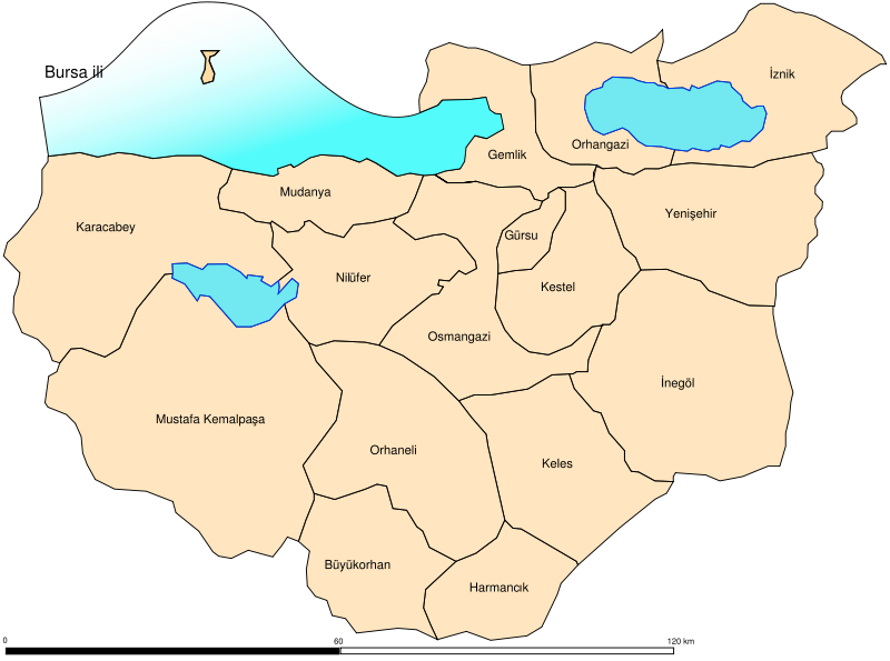towns map of bursa