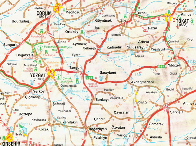 corum highways map