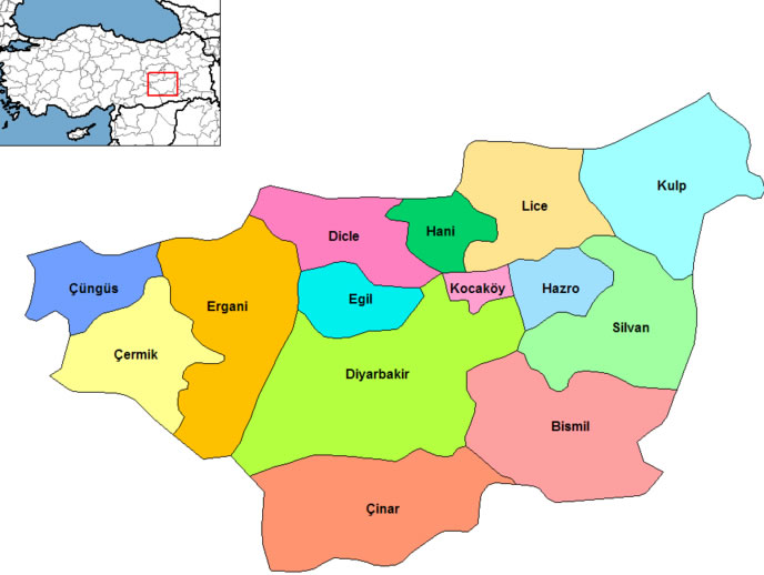 map of diyarbakir