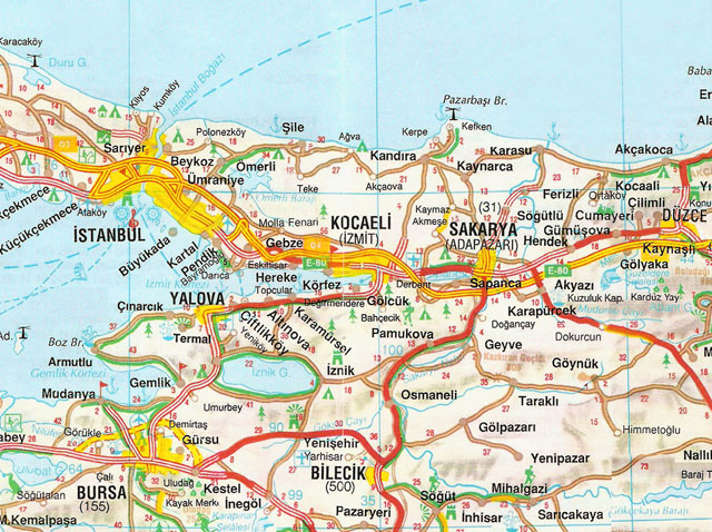 duzce map istanbul