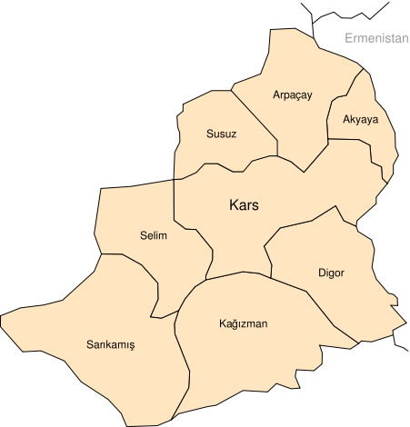 map of kars