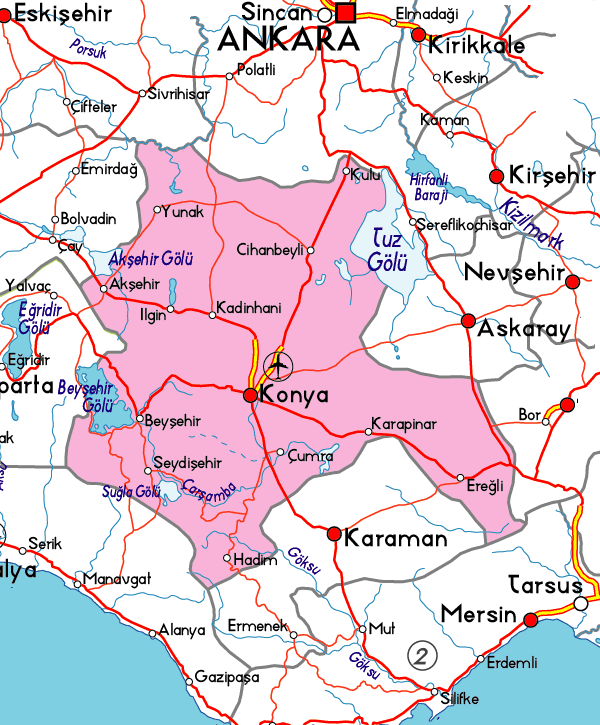 konya city map